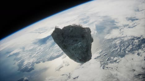 Gefährlicher-Asteroid,-Der-Sich-Dem-Planeten-Erde-Nähert.-Bild-Der-Erde,-Bereitgestellt-Von-Der-NASA